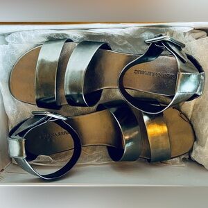 Banana Republic Shiny Silver Sandals